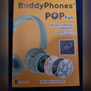 BUDDY PHONE POP FUN HEADPHONES WITH DECALS